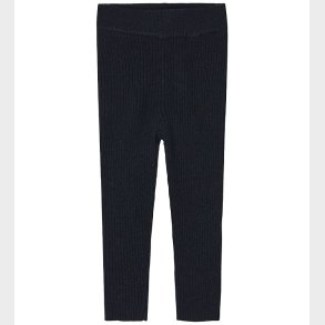 FUB Leggings - Rib - Strik - Uld - Dark Navy