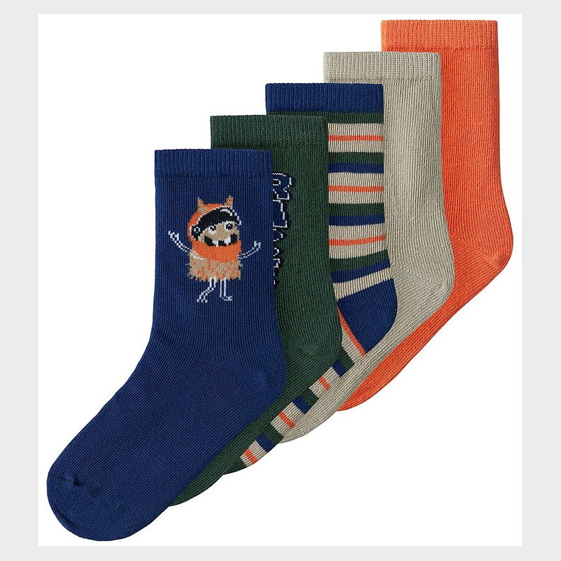 Name It Strmper - 5-pak - NmmVagn - Blueprint