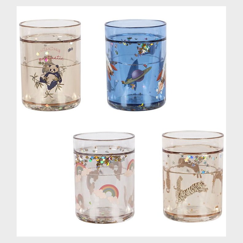 Konges Sljd Glitter Kopper - 4-Pak - Multi