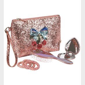 Konges Sl�jd Toilettaske m. Tilbeh�r - Glitter Rose