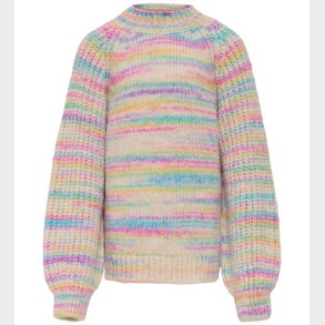 Kids Only Bluse - Strik - KogCarma - Pumice Stone/w. Multi Space