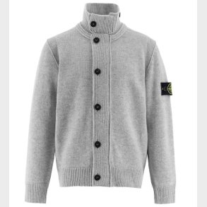 Stone Island Cardigan - Uld/Viskose - Gr�meleret