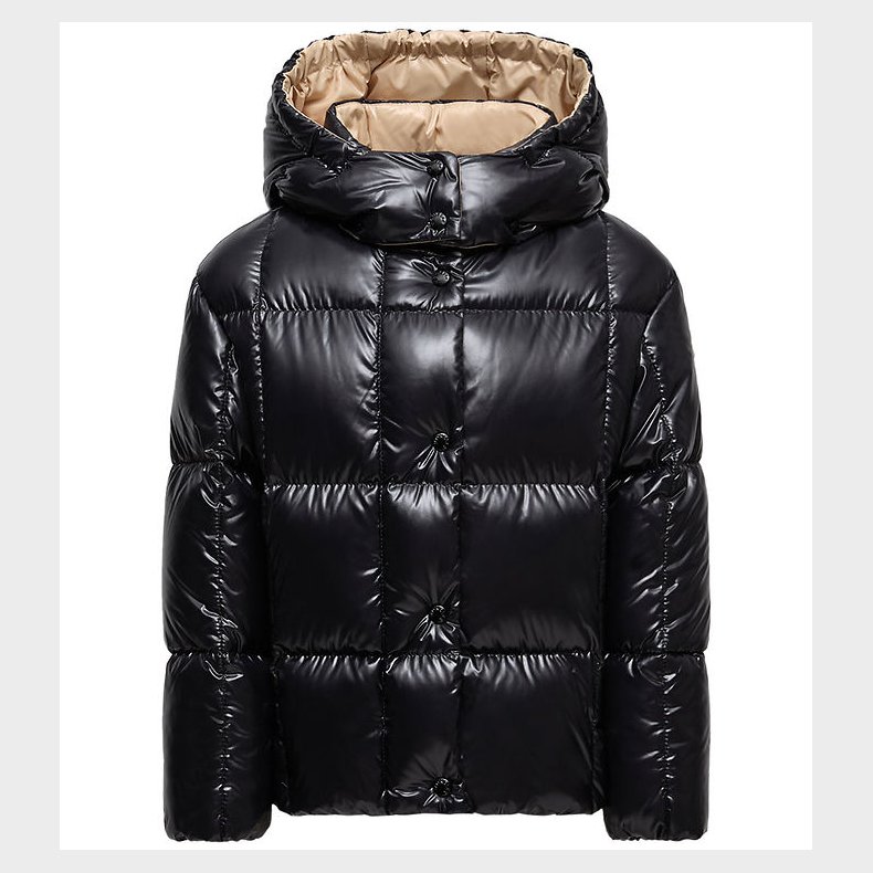 Moncler Dunjakke - Parana - Charcoal m. Beige