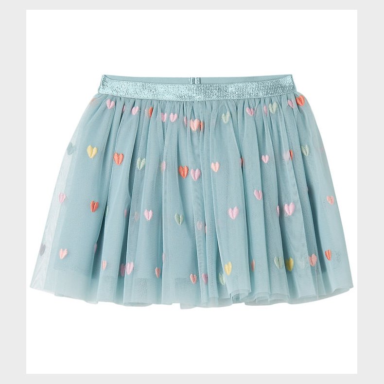 Stella McCartney Kids Tylnederdel - Lysebl m. Hjerter