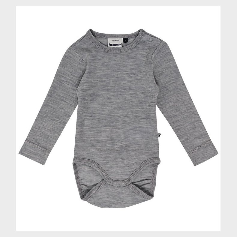 Hummel Body l/ - HmlMini - Uld - Rib - Grey Melange