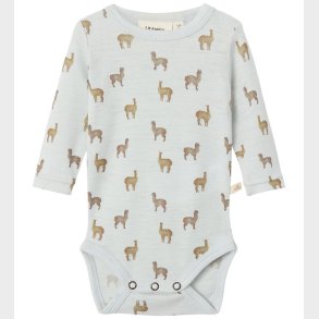 Lil Atelier Body l/ - NbmNoel - Uld - Gray Dawn/LAMA