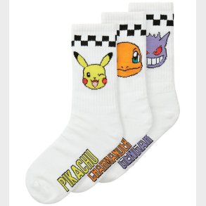 Name It Strmper - 3-pak - Pokemon - NkmJanaka - Bright White/3P