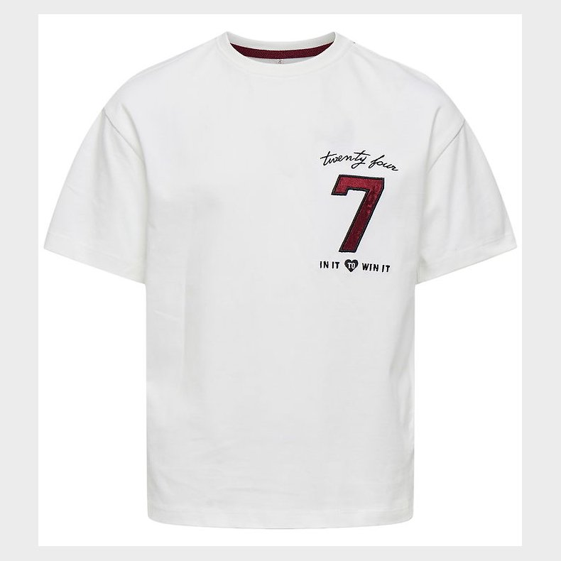 Kids Only T-shirt - KogEbba - Cloud Dancer/Seven