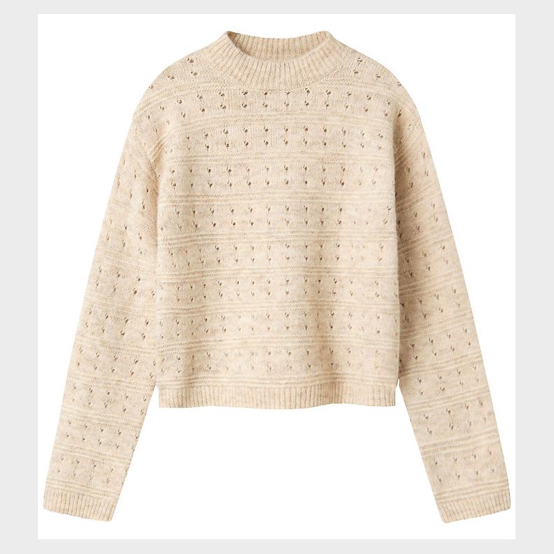 LMTD Bluse - Strik - NlfNamely - Oatmeal