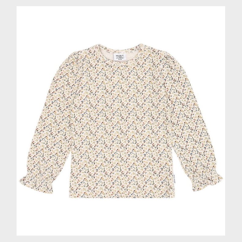 Hust and Claire - Bluse - Rib - Alma - Whisper Melange