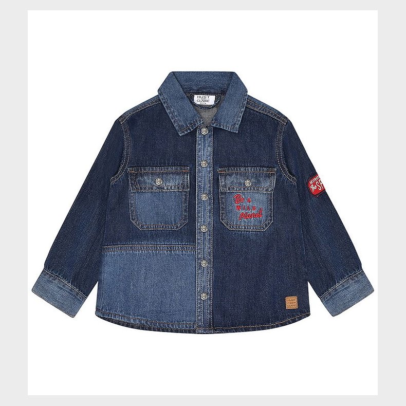 Hust and Claire Skjorte - Ravn - Dark blue denim