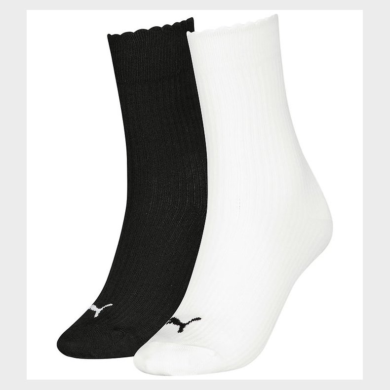 Puma Strmper - 2-pak - Hvid/Sort