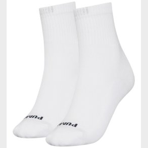 Puma Strmper - Short Crew - Heart Logo - 2-pak - Hvid/Sort