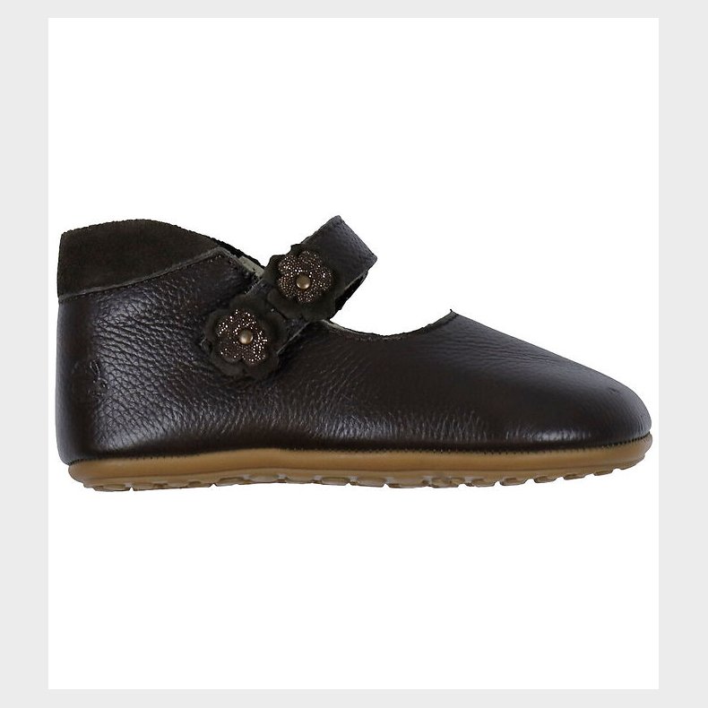 Bundgaard Ballerina Skindfutter - Wide Fit - Aya Flower - Brown