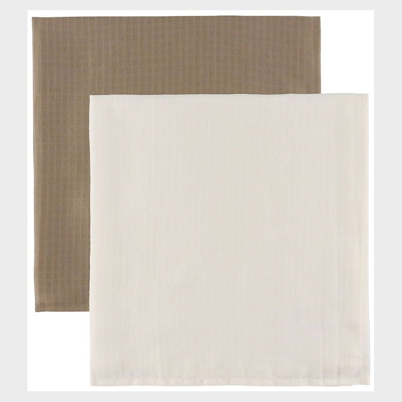 Msli Stofbleer - 2-pak - 75x75 - Balsam Cream/Walnut