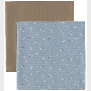 Msli Stofbleer - 2-pak - 75x75 - Stars - Jasmin Blue/Balsam Cre