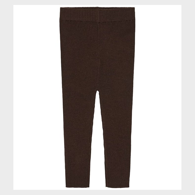 FUB Leggings - Rib - Strik - Uld - Mocca