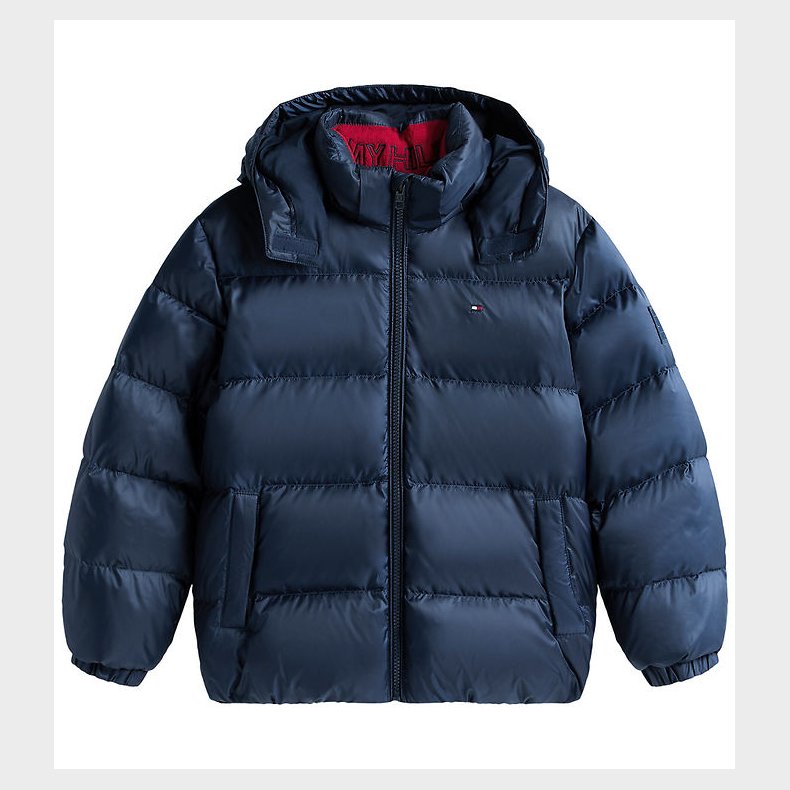 Tommy Hilfiger Dunjakke - Essential Down - Dark Night Navy