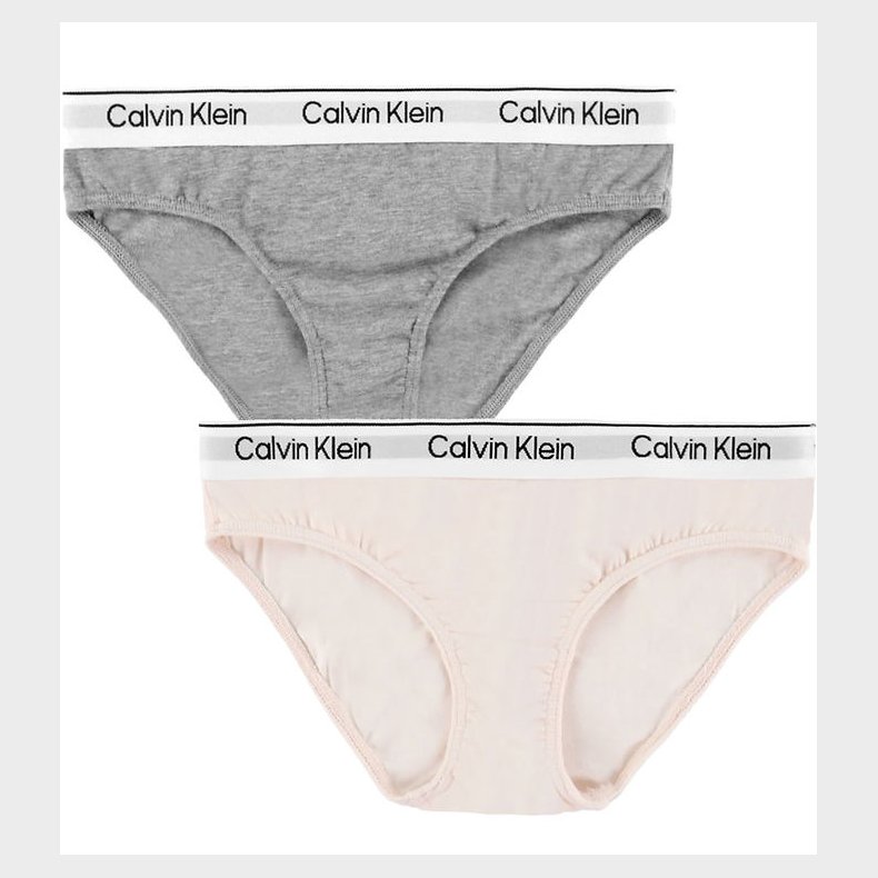 Calvin Klein Trusser - 2-pak - Silver eony/Gr�meleret