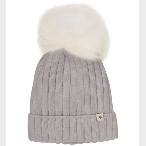 Huttelihut Hue - Uld/Bomuld - Strik - Medium Grmeleret m. Kvast