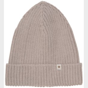 Huttelihut Hue - Uld - Strik - Dino - Camel Melange m. Takker