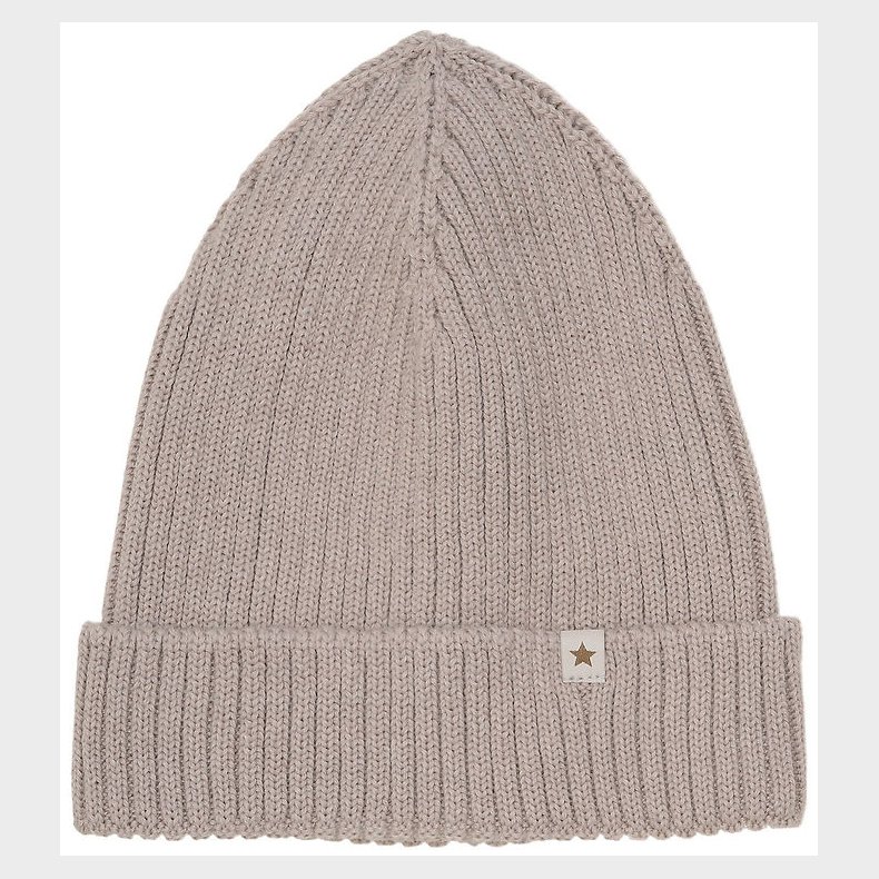 Huttelihut Hue - Uld - Strik - Dino - Camel Melange m. Takker