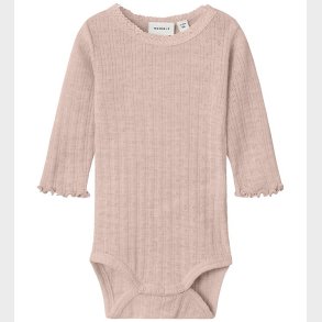 Name It Body l/ - Uld/Silke - Rib - NbfWossa - Shadow Gray