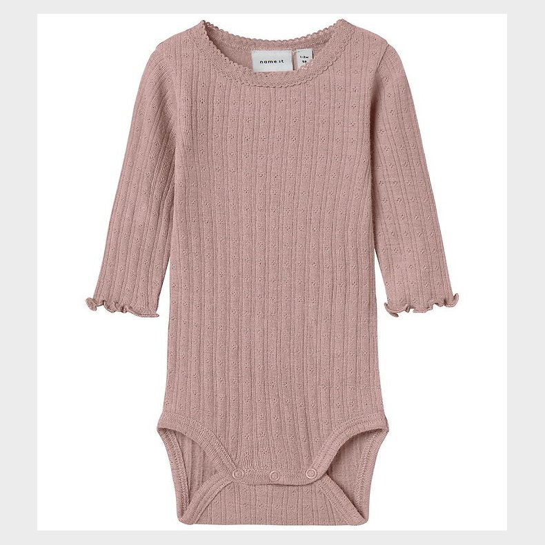 Name It Body l/ - Uld/Silke - Rib - NbfWossa - Antler