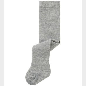 Name It Strmpebukser - Uld/Bomuld - NbmWak - Grey Melange