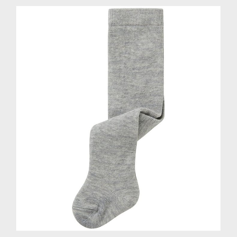 Name It Strmpebukser - Uld/Bomuld - NbmWak - Grey Melange