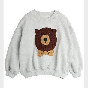 Mini Rodini Sweatshirt - Bear Chenille - Grey Melange