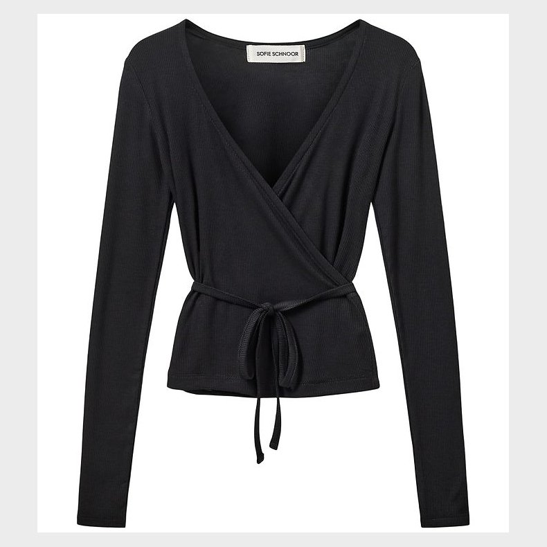 Sofie Schnoor Cardigan - Rib - Viskose - Joodysy - Black