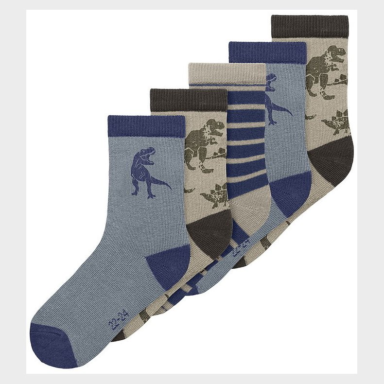 Name it Strmper - NmmNiel - 5-Pak - Delicioso/2x Blue Print + 1