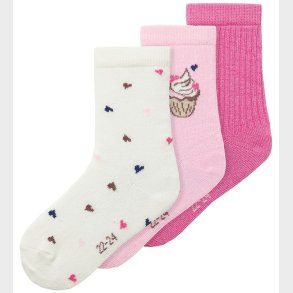 Name it Strmper - NmfNala - 3-pak - Peppercorn/Sweetdreams + Cl