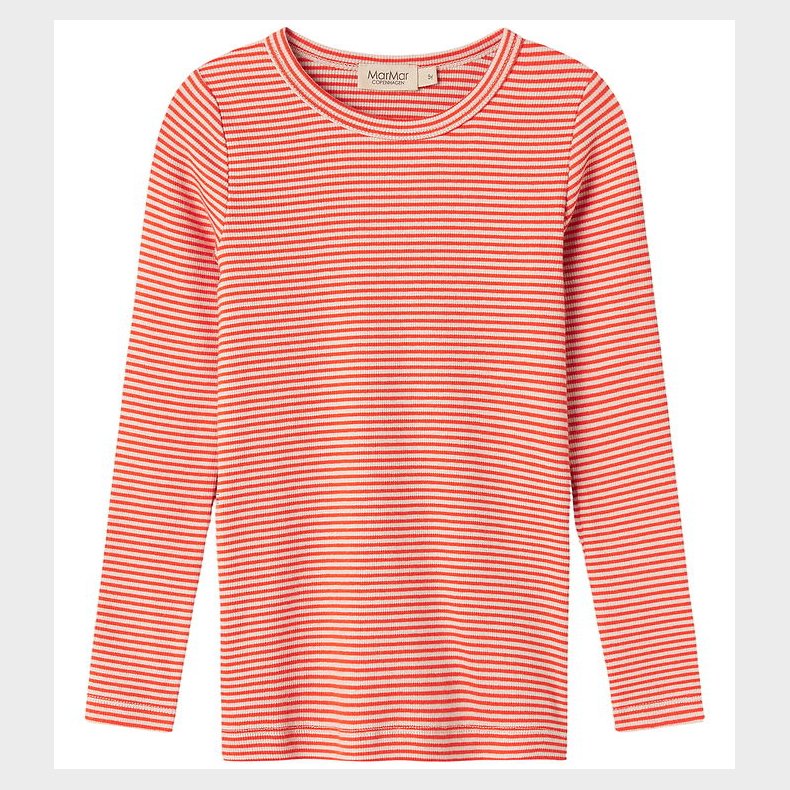 MarMar Bluse - Rib - Modal - Tani - Red Stripe
