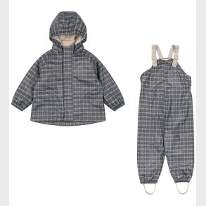 Konges Sljd Regntj m. Seler - Palme - Laurel Blue Check