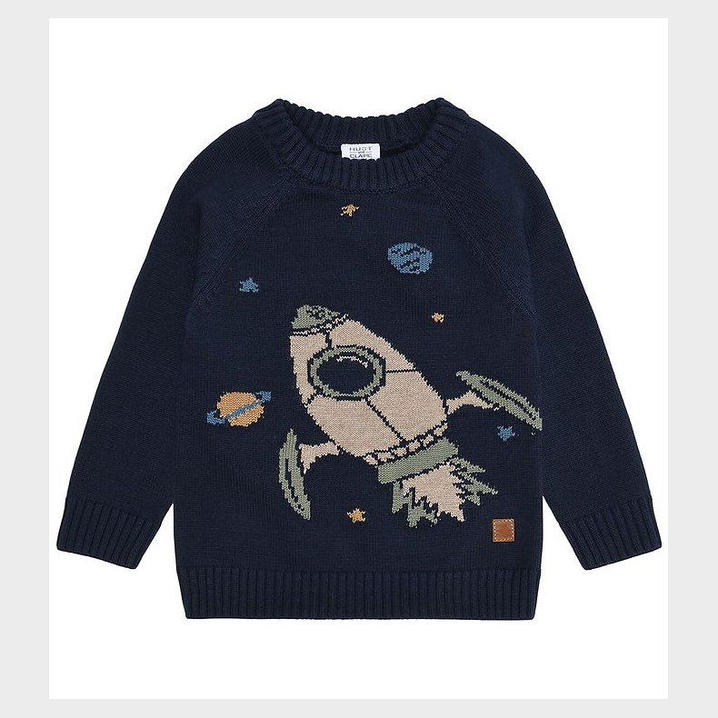 Hust and Claire Bluse - Strik - Pelle - More Navy