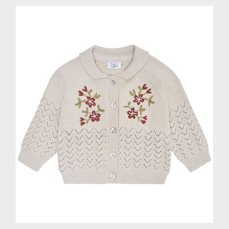 Hust and Claire Cardigan - Strik - Cilja Embroidery - French Oak