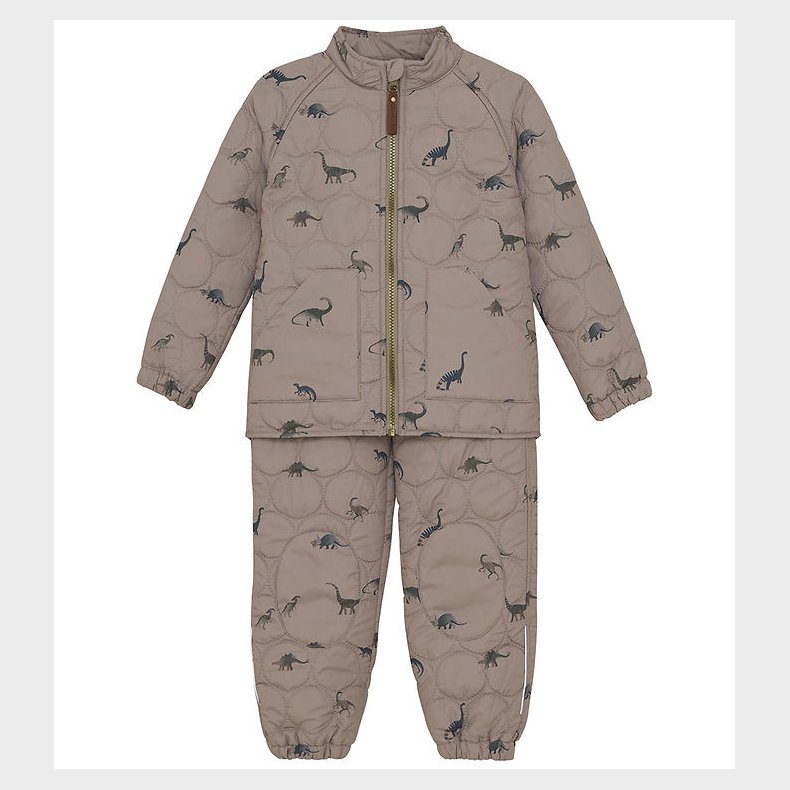 En Fant Termotj - Quiltet - Fungi m. Dinoer