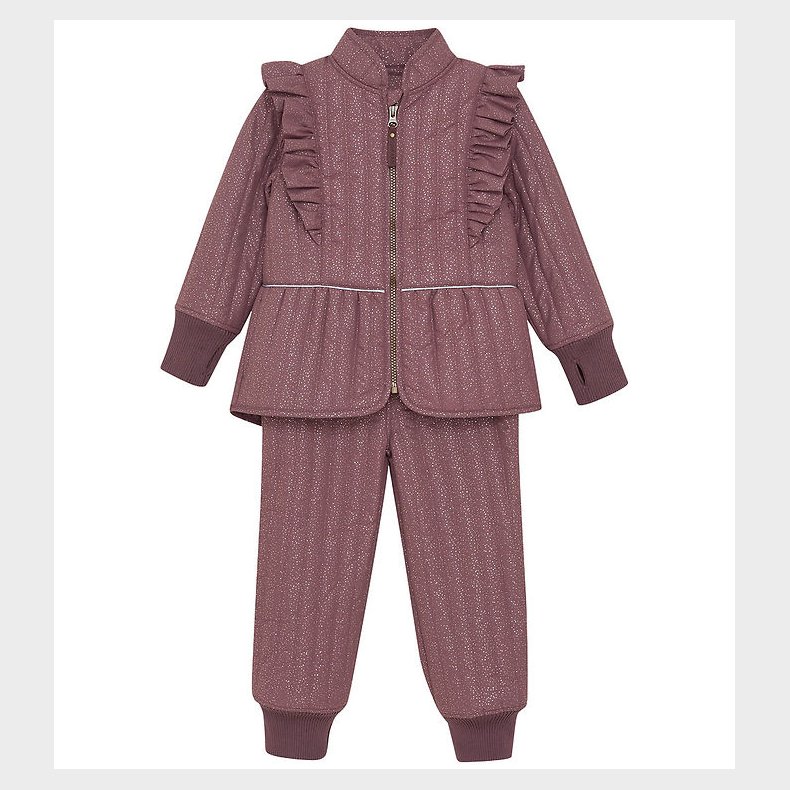 En Fant Termost m. Flser/Glitter - Rose Taupe