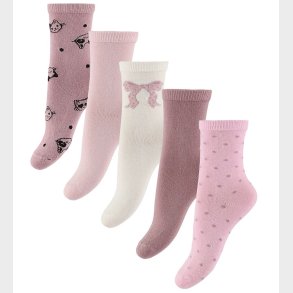 Name It Strmper - 5-pak - NmfVinni - Cloud Dancer/Bow