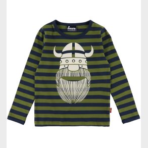 Danef Bluse - Danebasic - Dk Navy/Olive Erik