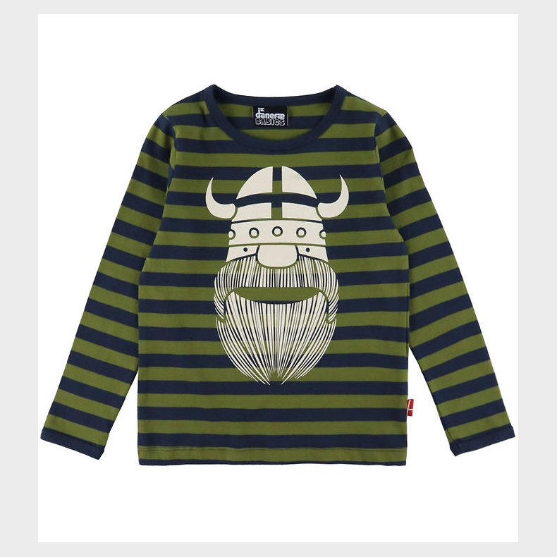 Danef Bluse - Danebasic - Dk Navy/Olive Erik