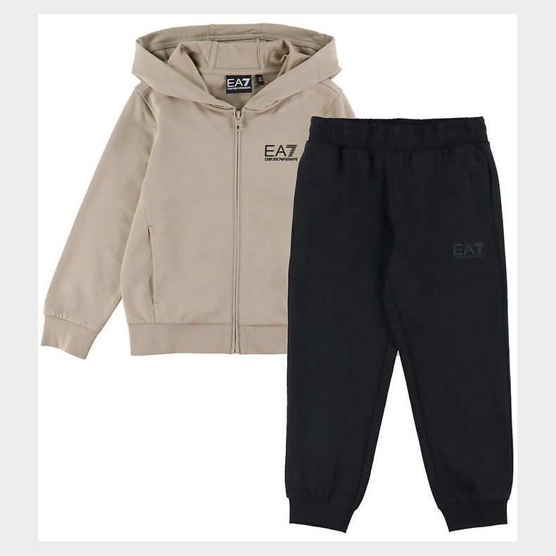 EA7 Sweats�t - Beige/Sort