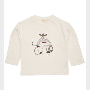 Copenhagen Colors Bluse - Cream m. Print