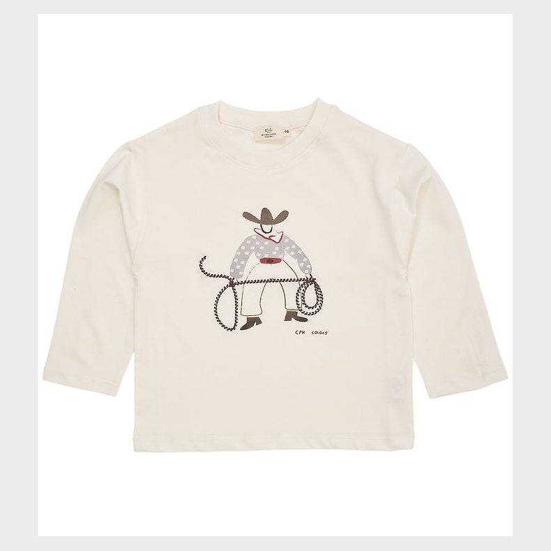 Copenhagen Colors Bluse - Cream m. Print