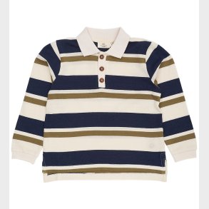 Copenhagen Colors Polobluse - Striped Pique - Green Combi