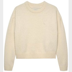 Calvin Klein Bluse - Polyester/Uld - Whitecap Gray