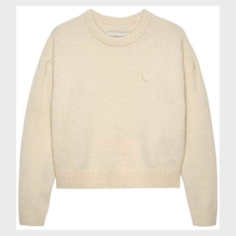 Calvin Klein Bluse - Polyester/Uld - Whitecap Gray