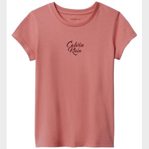 Calvin Klein T-shirt - Script Logo - Brandied Apricot